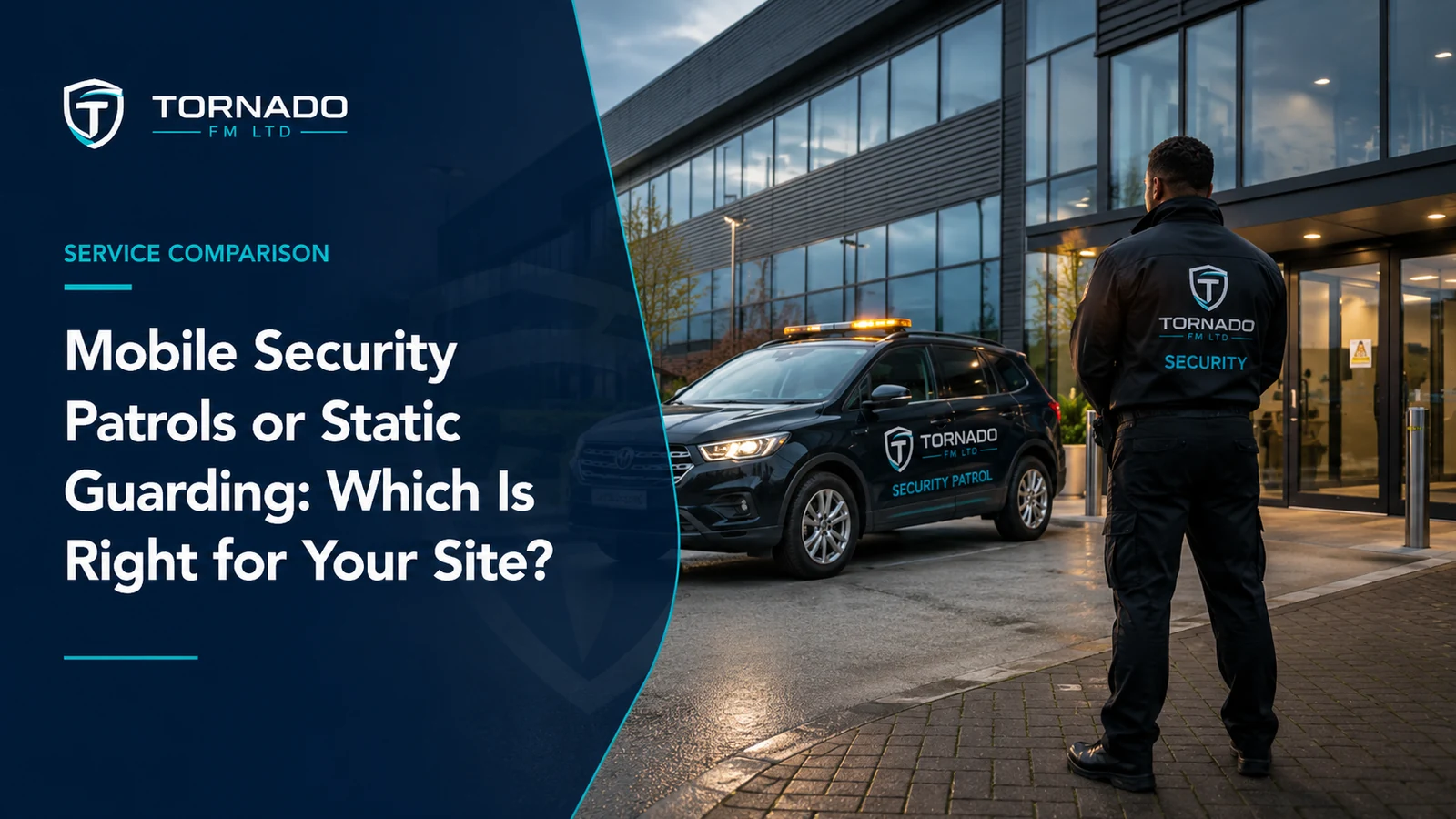 Security keyholder attending a commercial property following an alarm activation